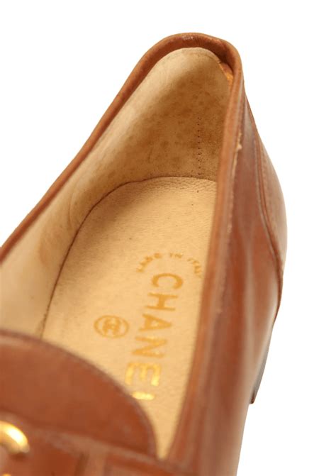 chanel mocassim|vintage chanel loafers.